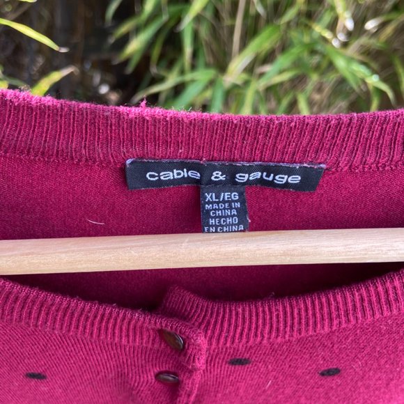 Polka Dot Cardigan - Picture 2 of 3